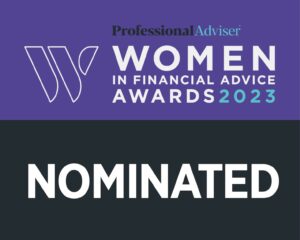 Women in Financial Advice Awards nominated logo